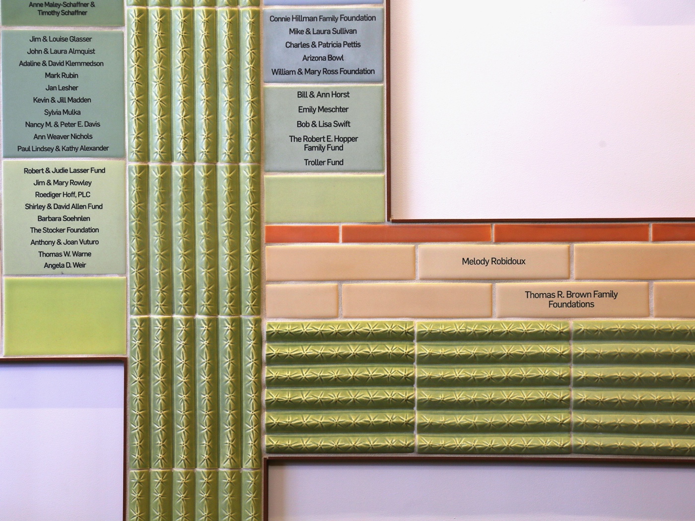 CFSA donor wall tile